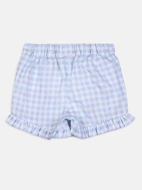 Blue And White Checkered Shorts image number 1